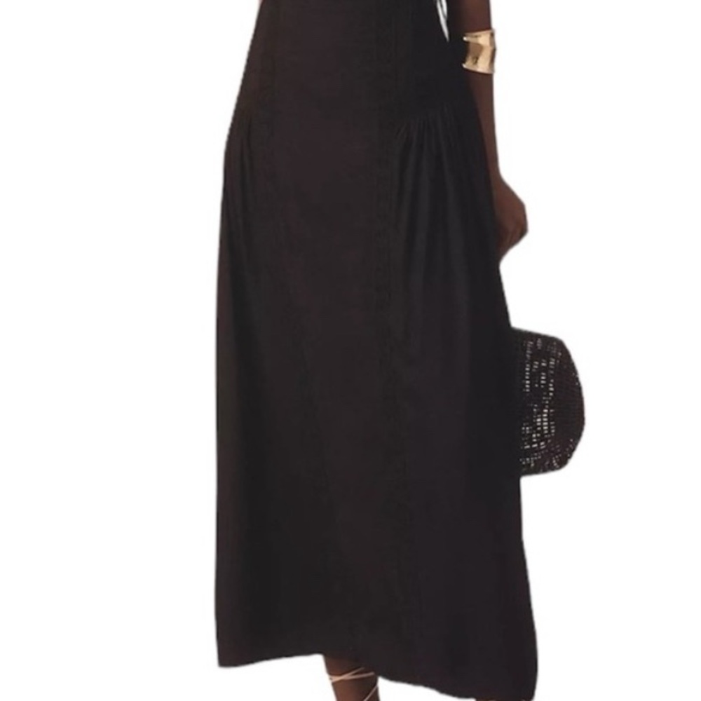 NWT Anthropologie Forever That Girl black Sleeveless Lace Midi Dress Boho L - Picture 5 of 7